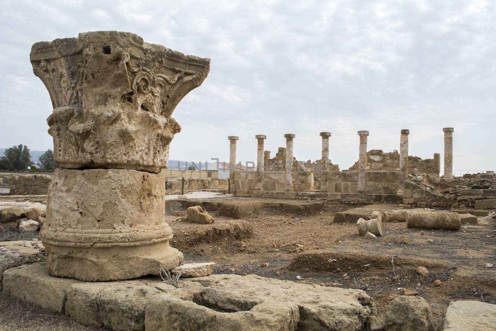 archeological site of Paphos, Cyprus: house of Theseus pillars by kb79