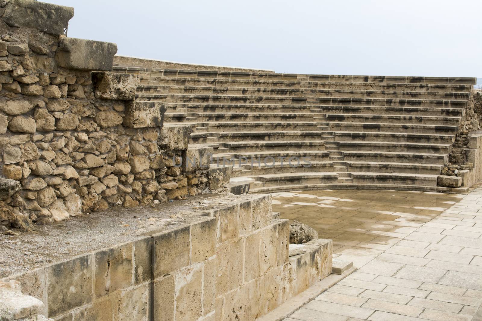 Pafos Odeon, Cyprus,Roman theatre at archeology site of Paphos by kb79