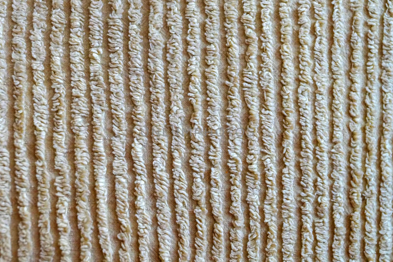 texture of beige ribbed material for background by Annado