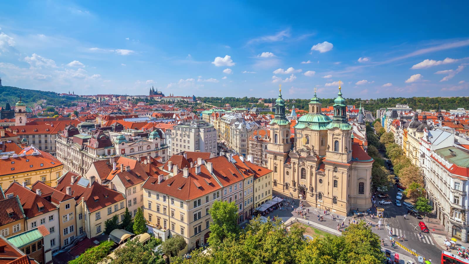 Famous iconic image of  Prague city skyline by f11photo