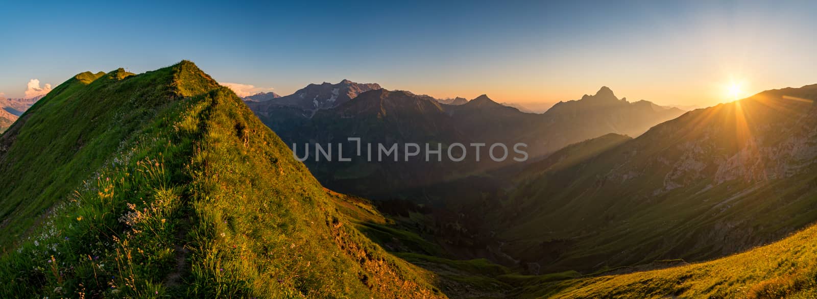 Sunset tour in the Kleinwalsertal Allgau Alps by mindscapephotos