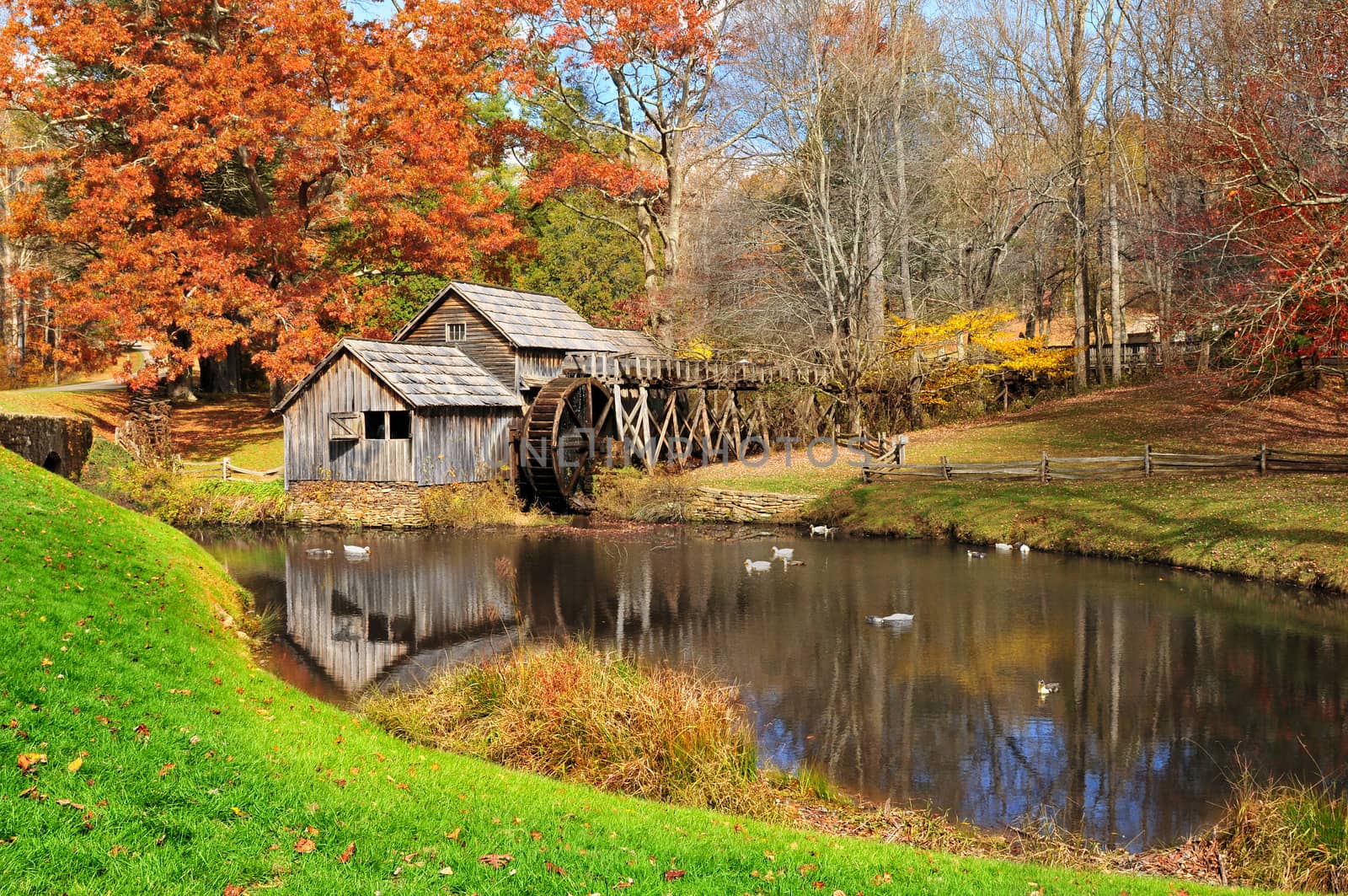 Mabry Mill on Blue Ridge Parkway in Virginia, United Sates of America.