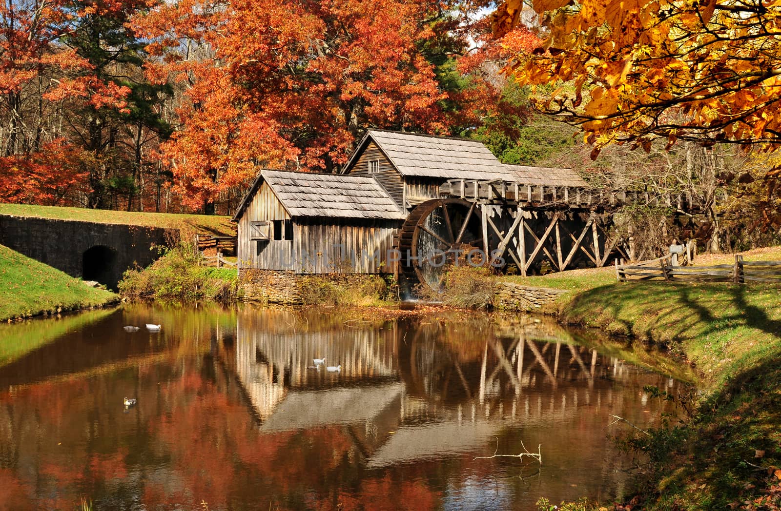 Mabry Mill on Blue Ridge Parkway in Virginia, United Sates of America.