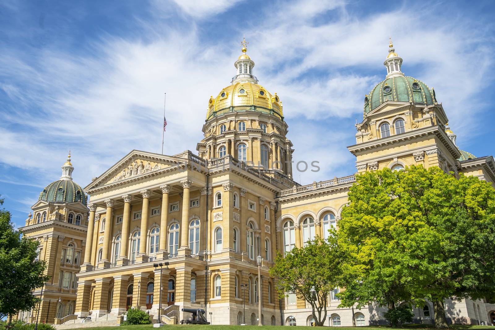 July 19, 2020 - Des Moines, Iowa, USA: The Iowa State Capitol is the state capitol building of the U.S. state of Iowa.