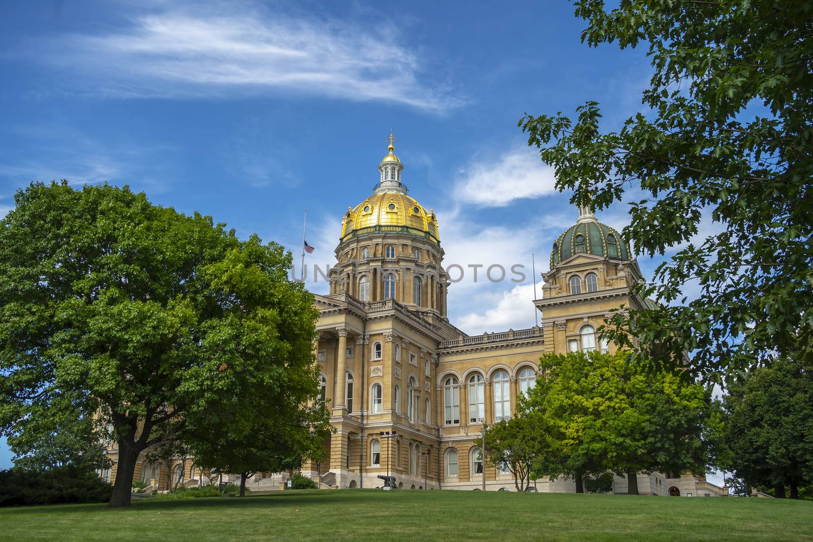 July 19, 2020 - Des Moines, Iowa, USA: The Iowa State Capitol is the state capitol building of the U.S. state of Iowa.