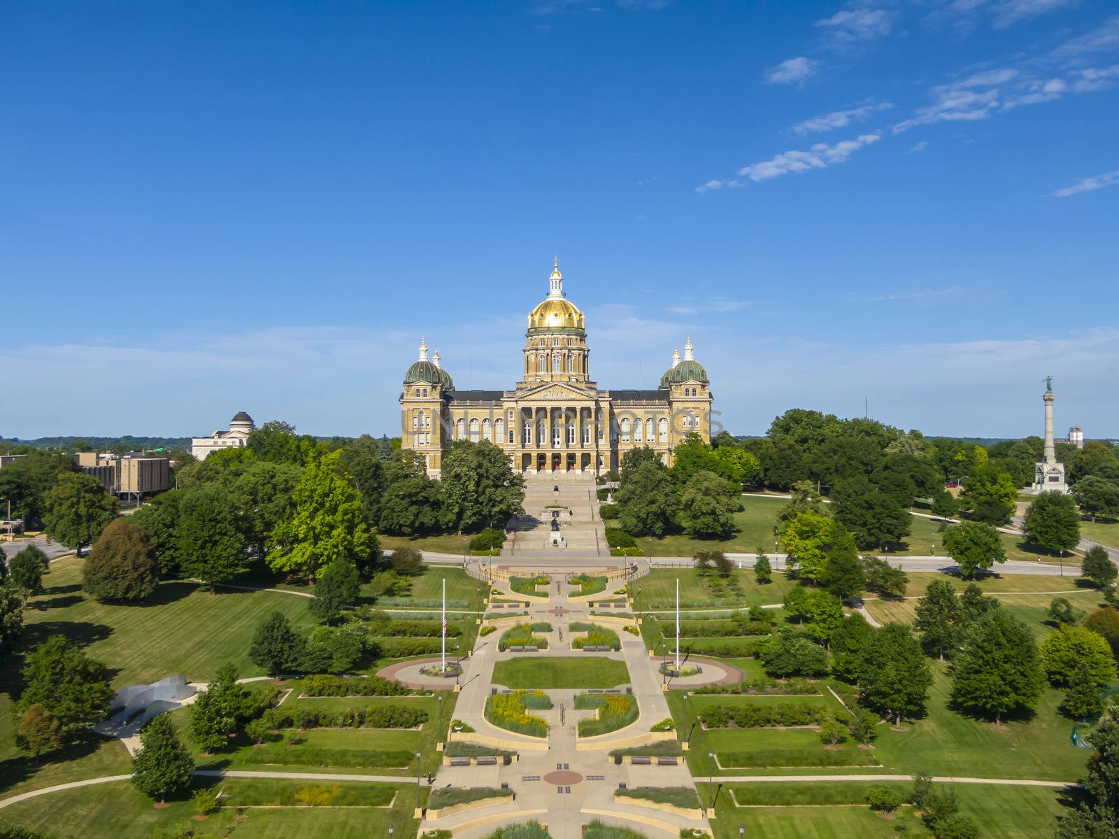 July 19, 2020 - Des Moines, Iowa, USA: The Iowa State Capitol is the state capitol building of the U.S. state of Iowa. default