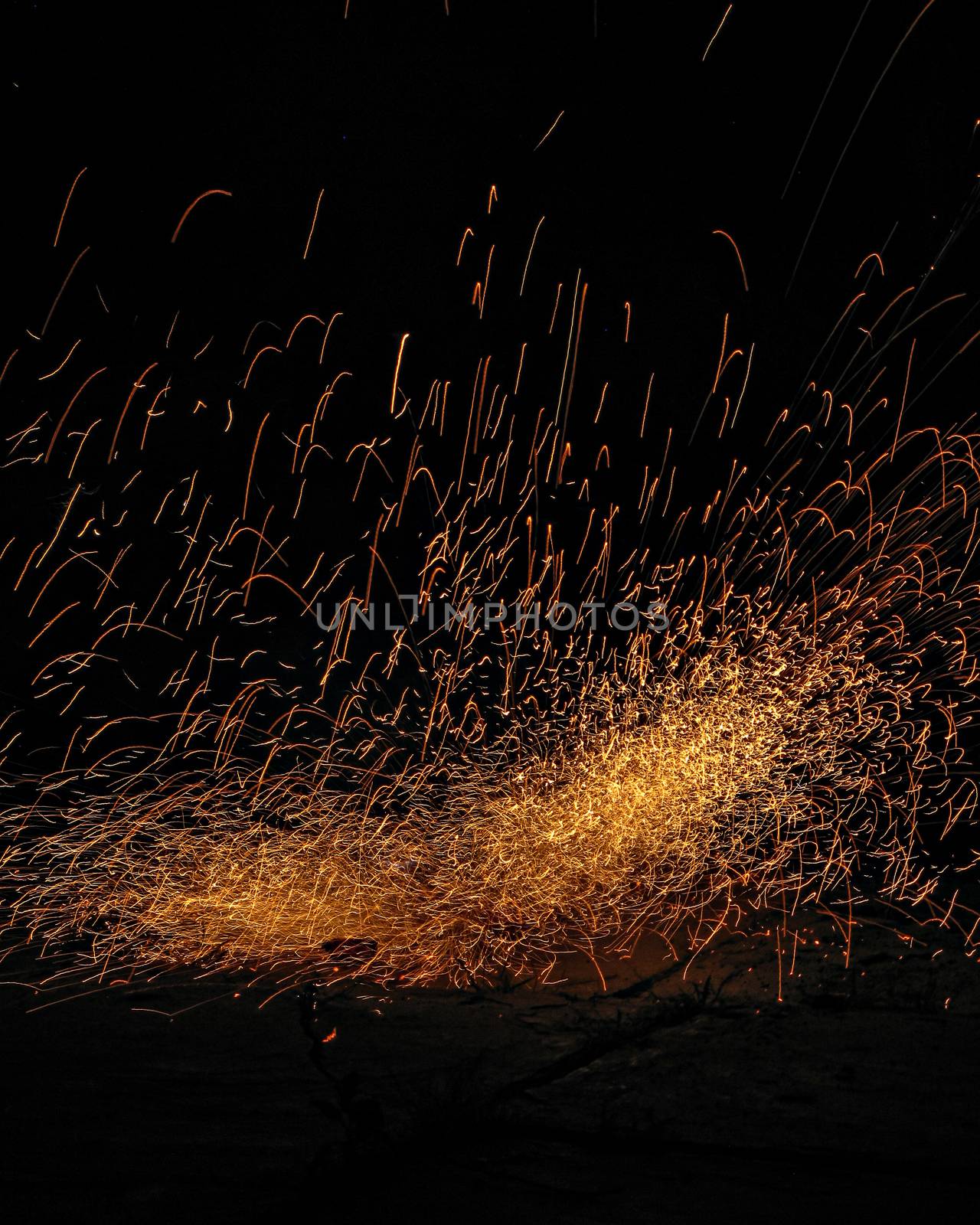 Slow shutter image of Deepavali fire cracker that can be used as background. by lalam