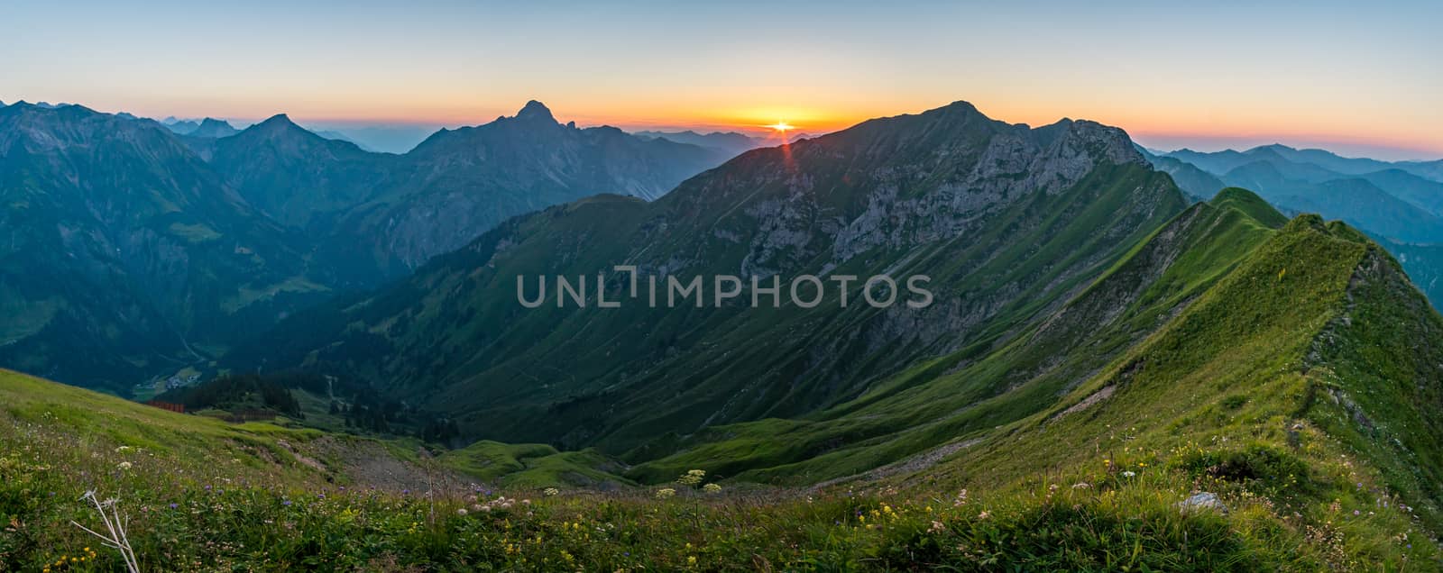 Sunset tour in the Kleinwalsertal Allgau Alps by mindscapephotos