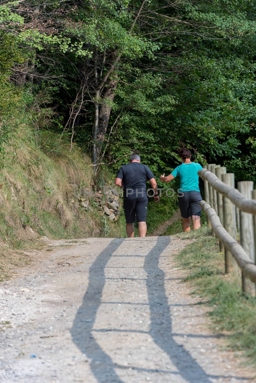 Ordino, Andorra: 26 August 2020: People enjoying the Valira del Orient river in Cami Ral in summer in Andorra.