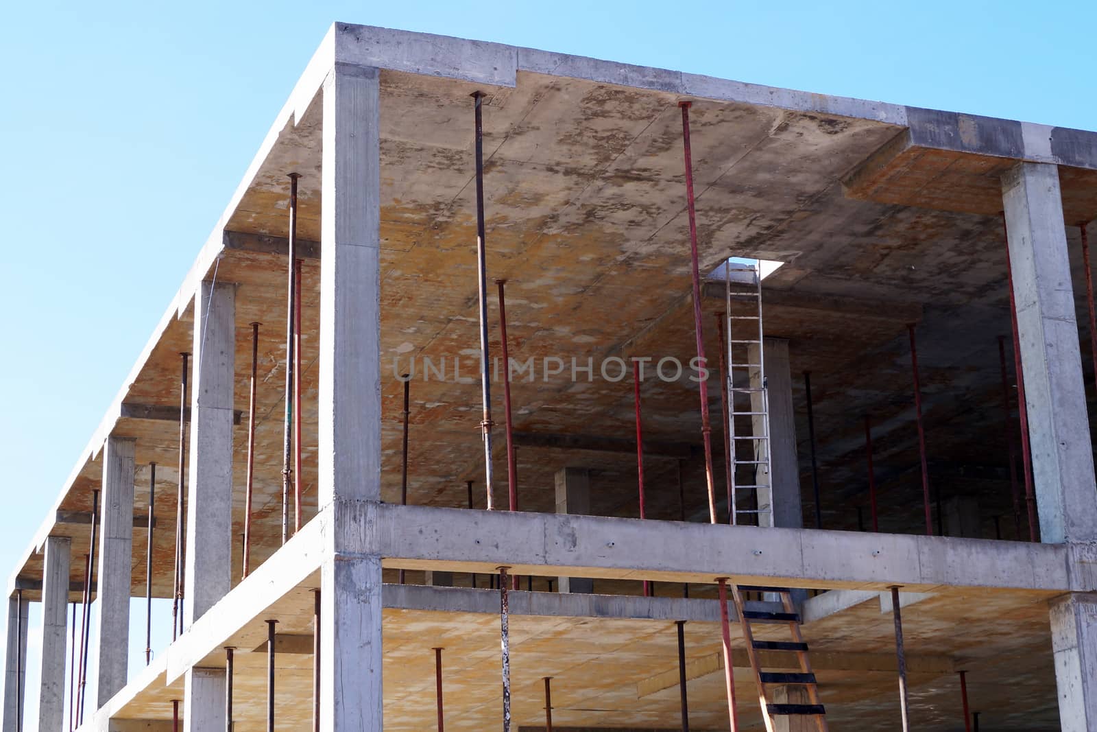 monolithic construction, concrete frame of the building by Annado