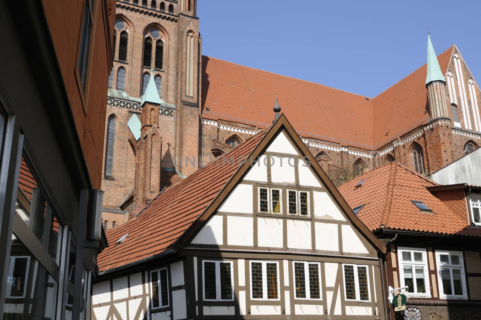 Architectural styles, Schwerin, Mecklenburg-Western Pomerania, Germany.