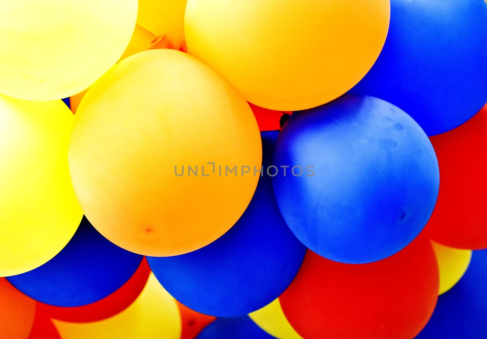 Bright bunch of Colorful balloons.