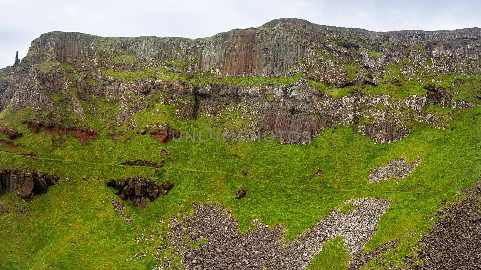 The Chimney Stacks (Basalt columns) at Giant's Causeway. Antrim, by Ivanko