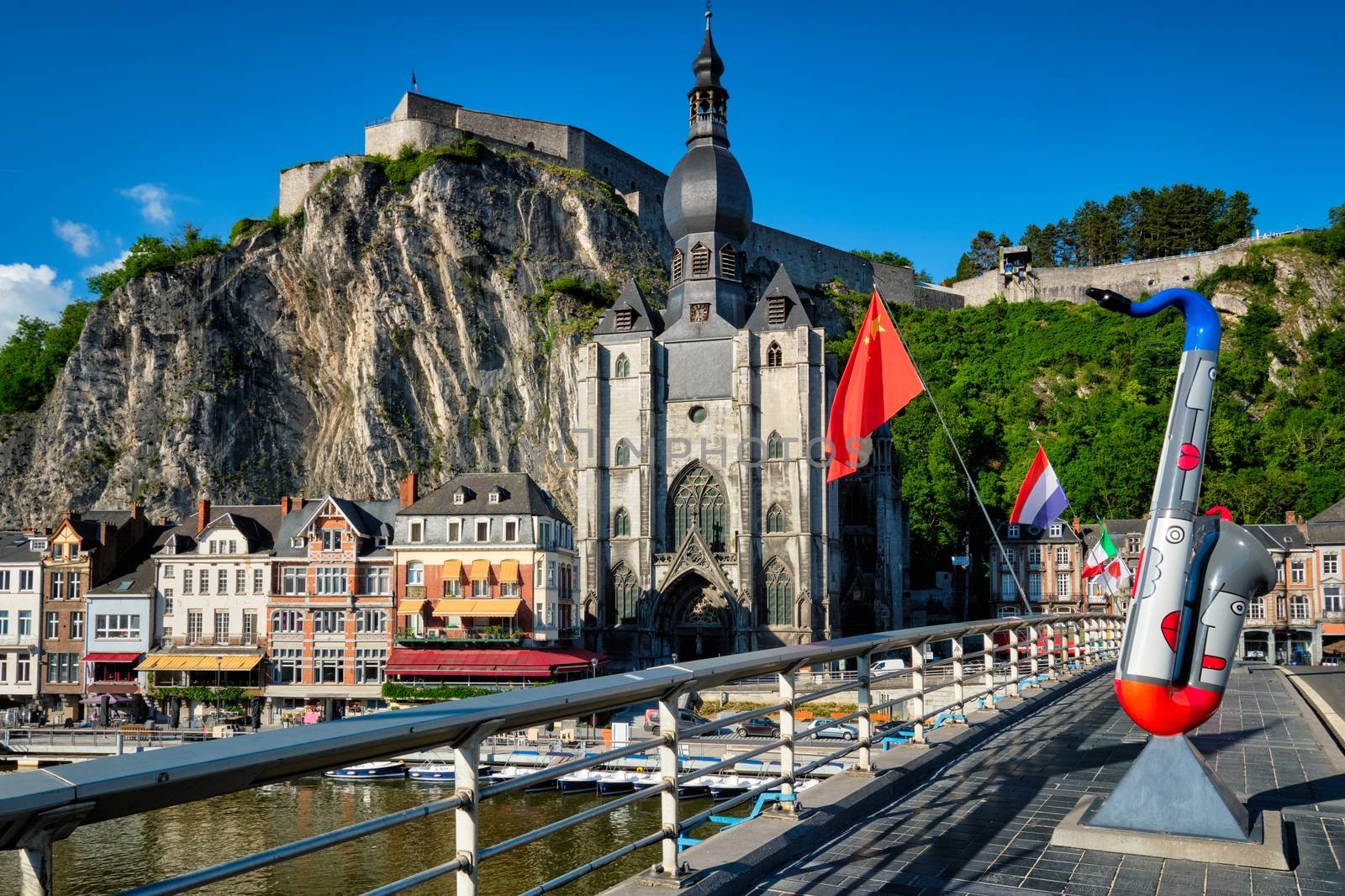 View of picturesque Dinant town. Belgium by dimol