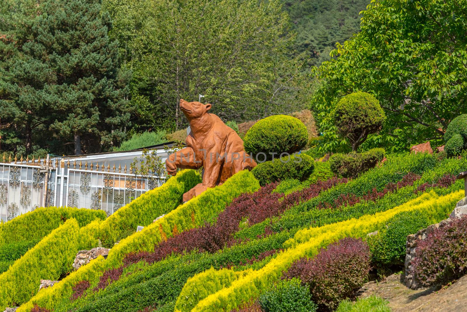 Sculptures in Jardins de Juberri in summer 2020 in the Pyrenees of Andorra. by martinscphoto