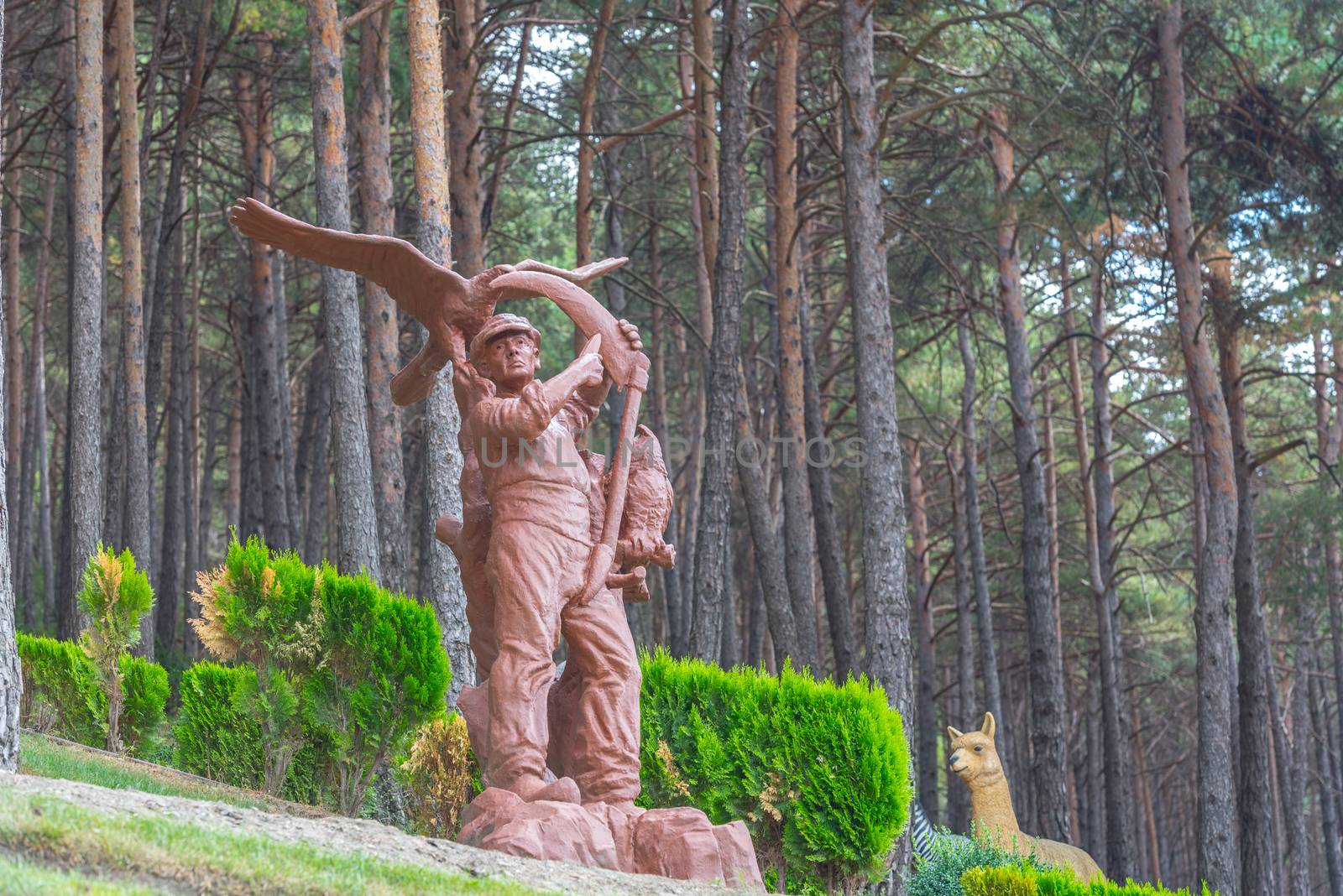 Sculptures in Jardins de Juberri in summer 2020 in the Pyrenees of Andorra. by martinscphoto