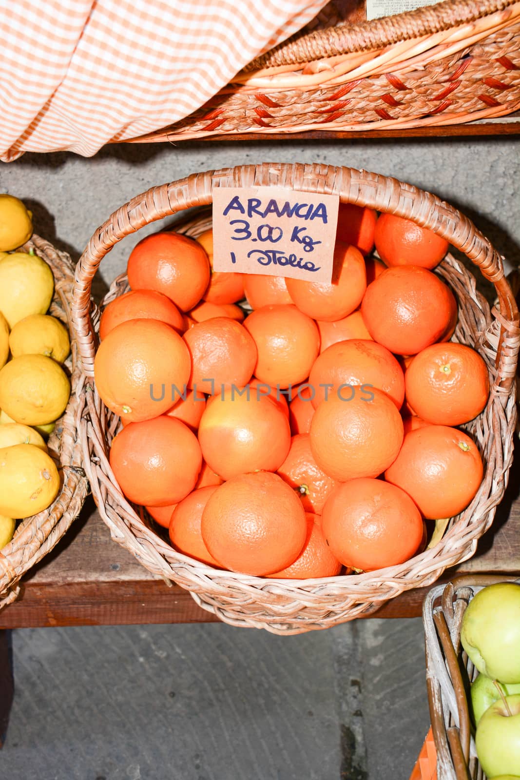 original italian oranges freshly picked for sale