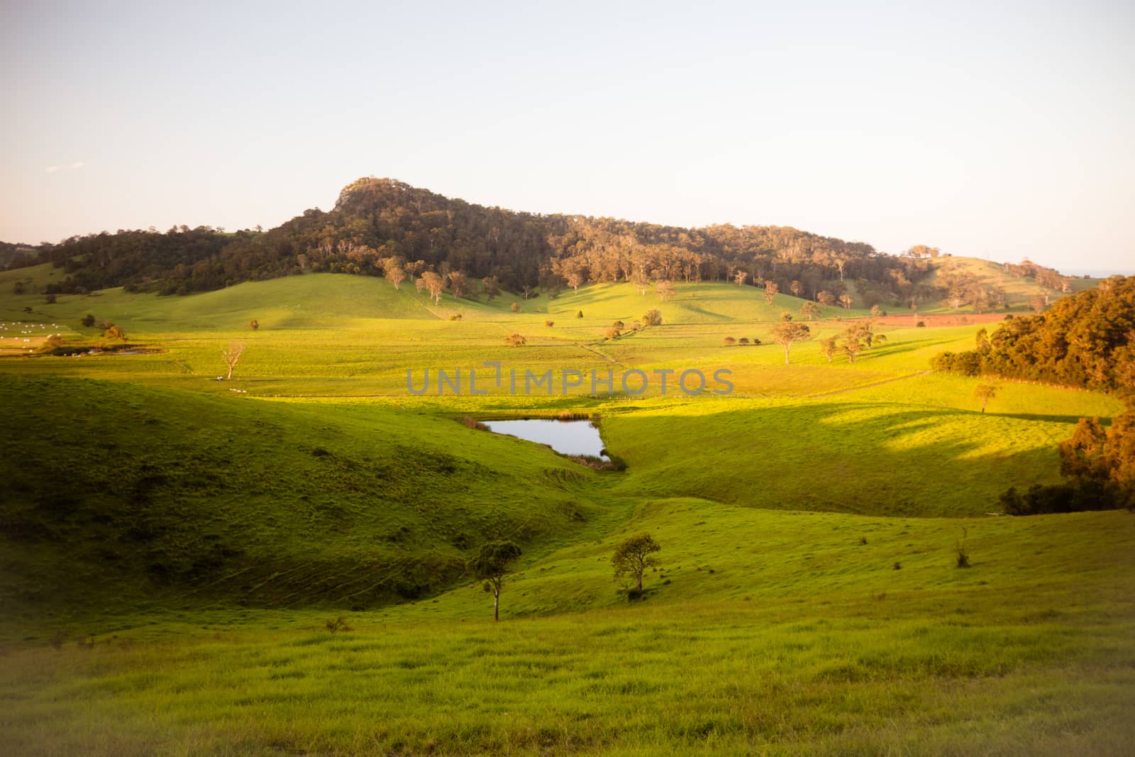 View of landscape around Tilba and Little Dromedary in New South Wales, Australia