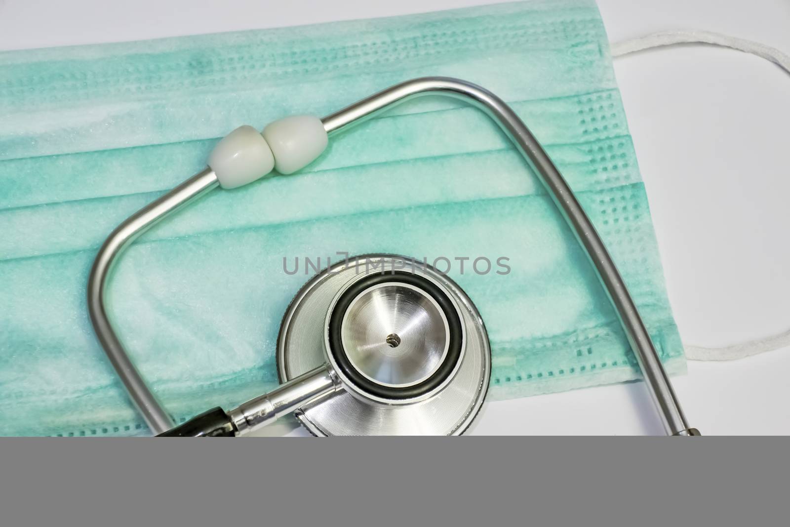 medical mask and stethoscope for human health