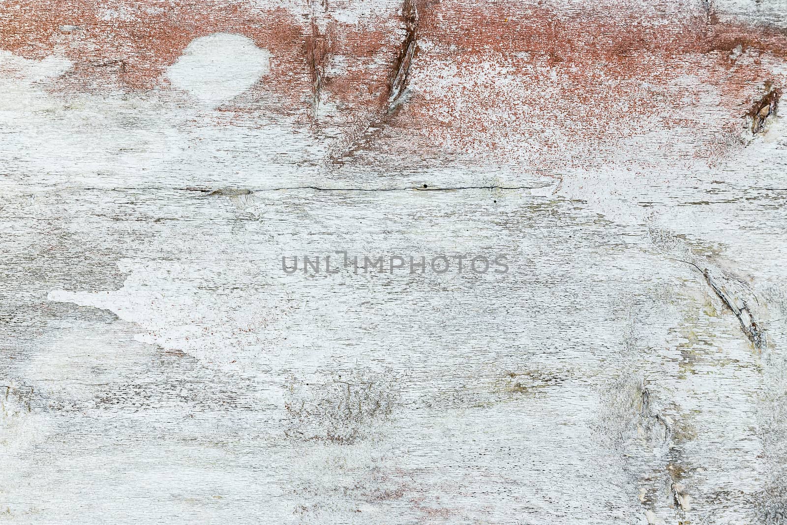 Close-up of an old wooden wall with weathered paint. Copy space.