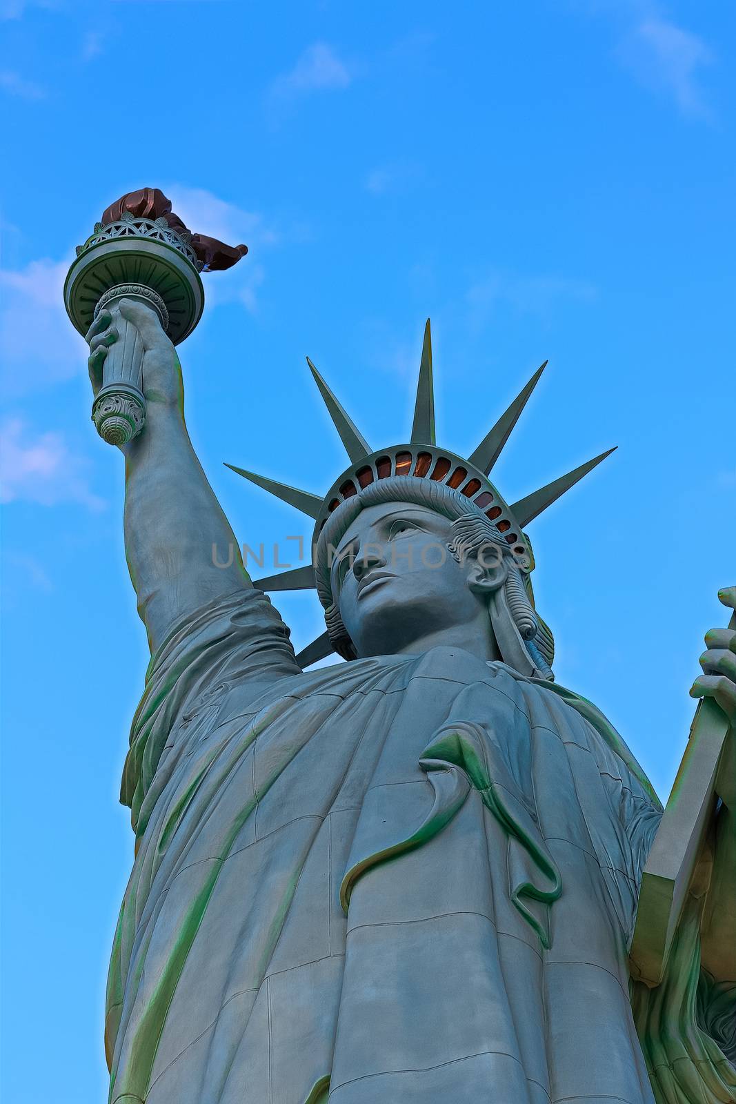 The Statue of Liberty is a colossal copper statue designed by Auguste Bartholdi a French sculptor was built by Gustave Eiffel.Dedicated on Oct 28, 1886.One of most famous icons of the 4th of July USA. by USA-TARO