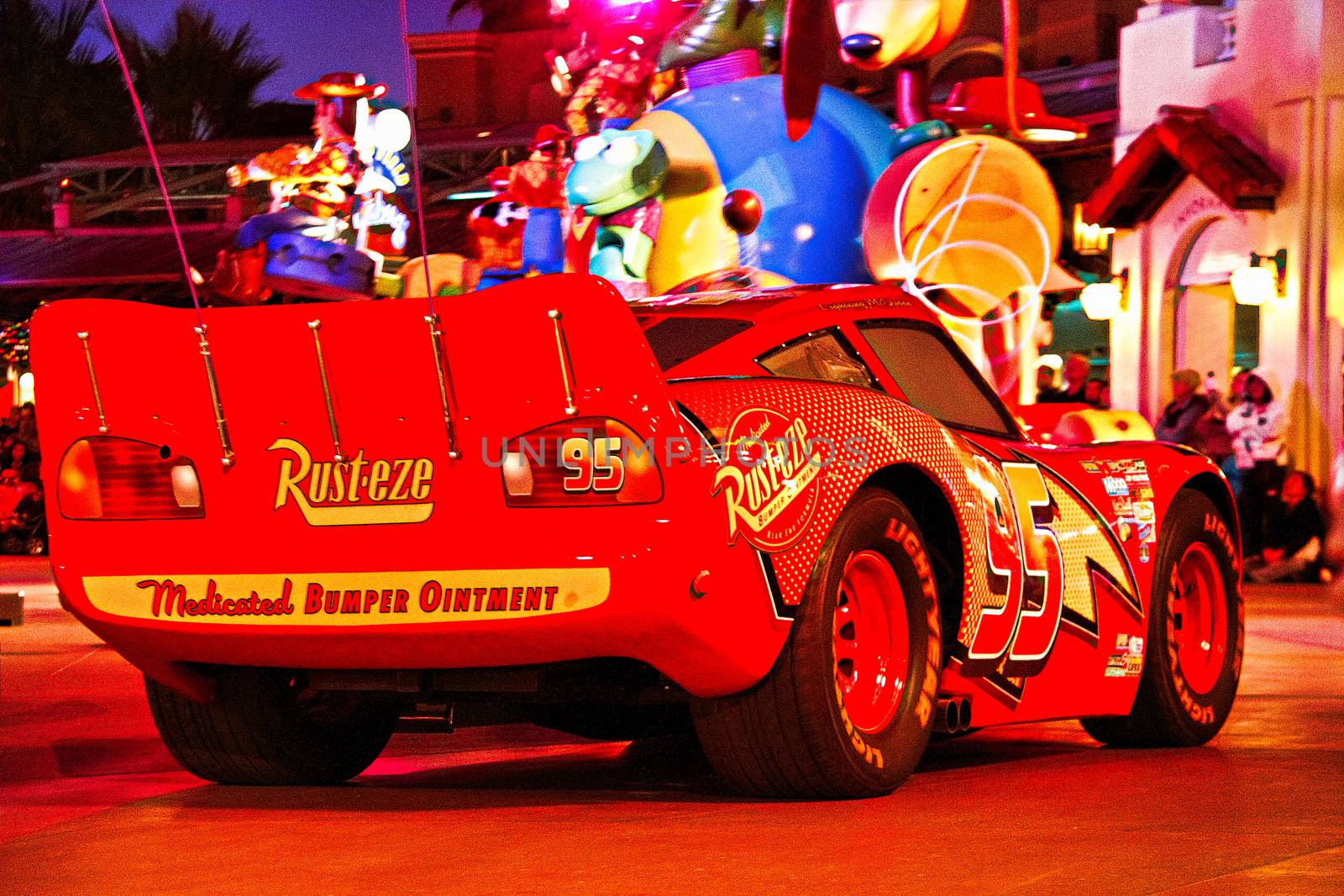 Anaheim, CA/USA - Nov 26, 2010 : Cars Lightning McQueen in the Disney Pixar California Adventure parade at Disneyland in Anaheim. by USA-TARO