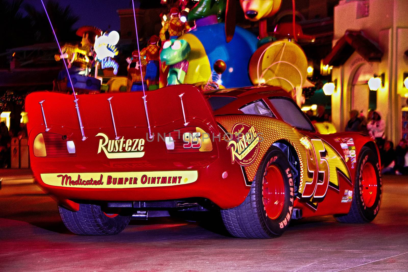 Anaheim, CA/USA - Nov 26, 2010 : Cars Lightning McQueen in the Disney Pixar California Adventure parade at Disneyland in Anaheim. by USA-TARO