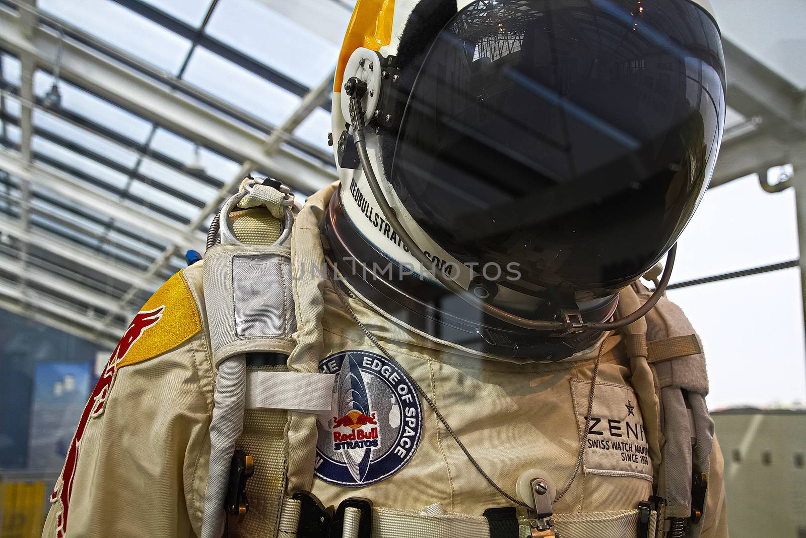 Los Angeles, CA/USA -Oct 12, 2016 :  Astronaut's Clothes on display at the California Science Center.