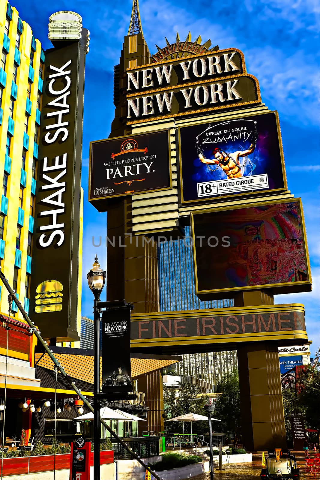 Las Vegas,NV/USA - Oct 09,2016 : Shake shack, New York-New York Hotel and Casino, Las Vegas Strip in Paradise.