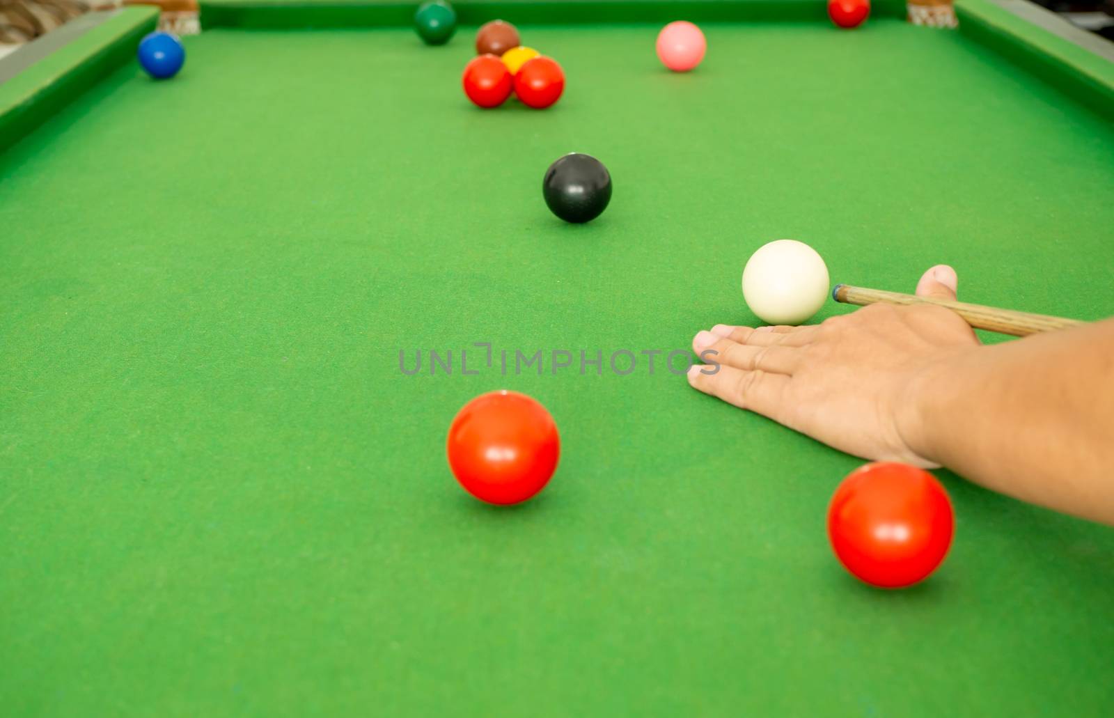 Hand people playing snooker by Unimages2527