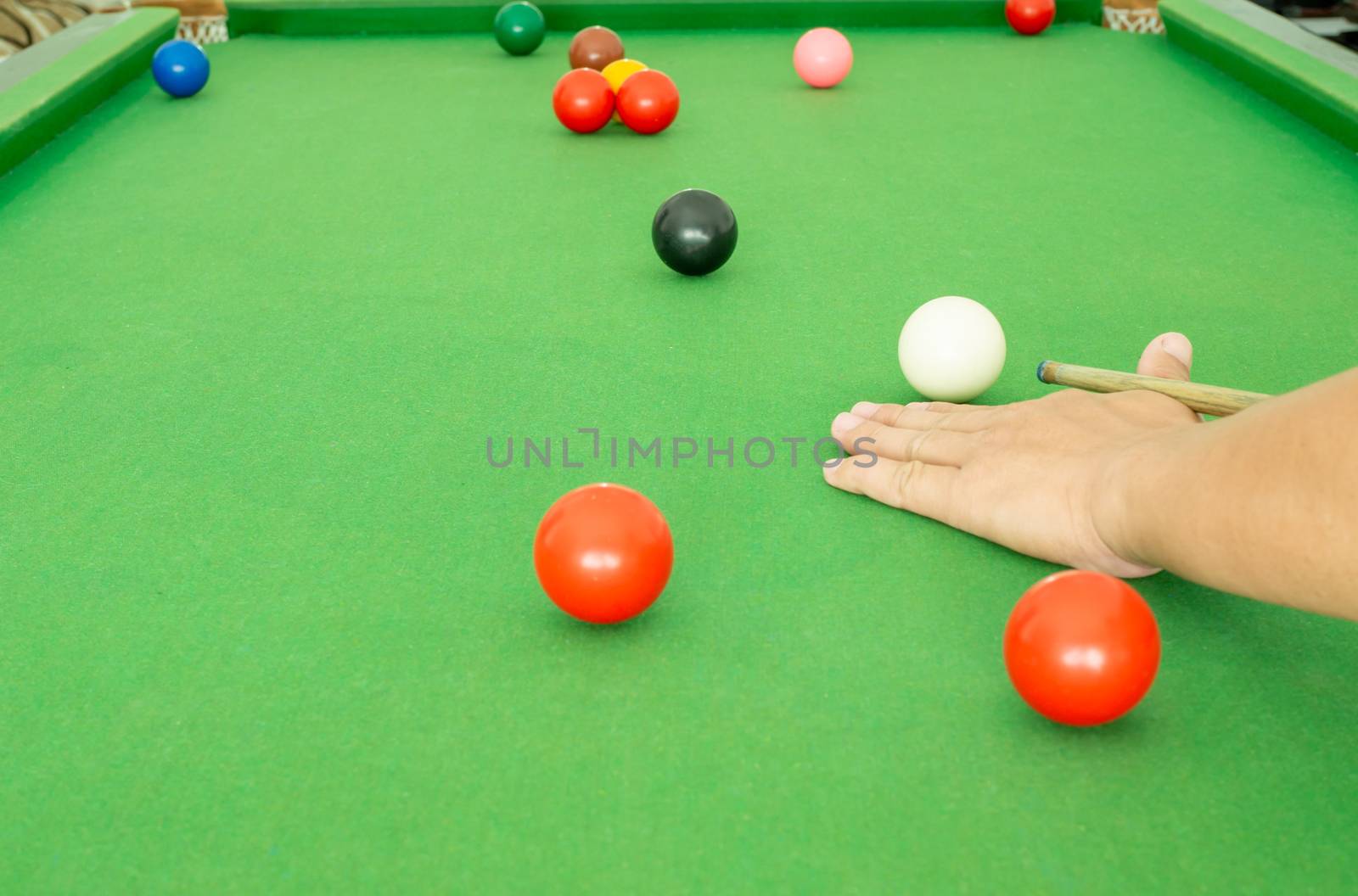 Hand people playing snooker by Unimages2527