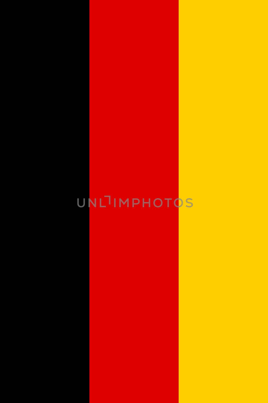 Vertical Germany flag. Germany national flag. Official state symbol of country.