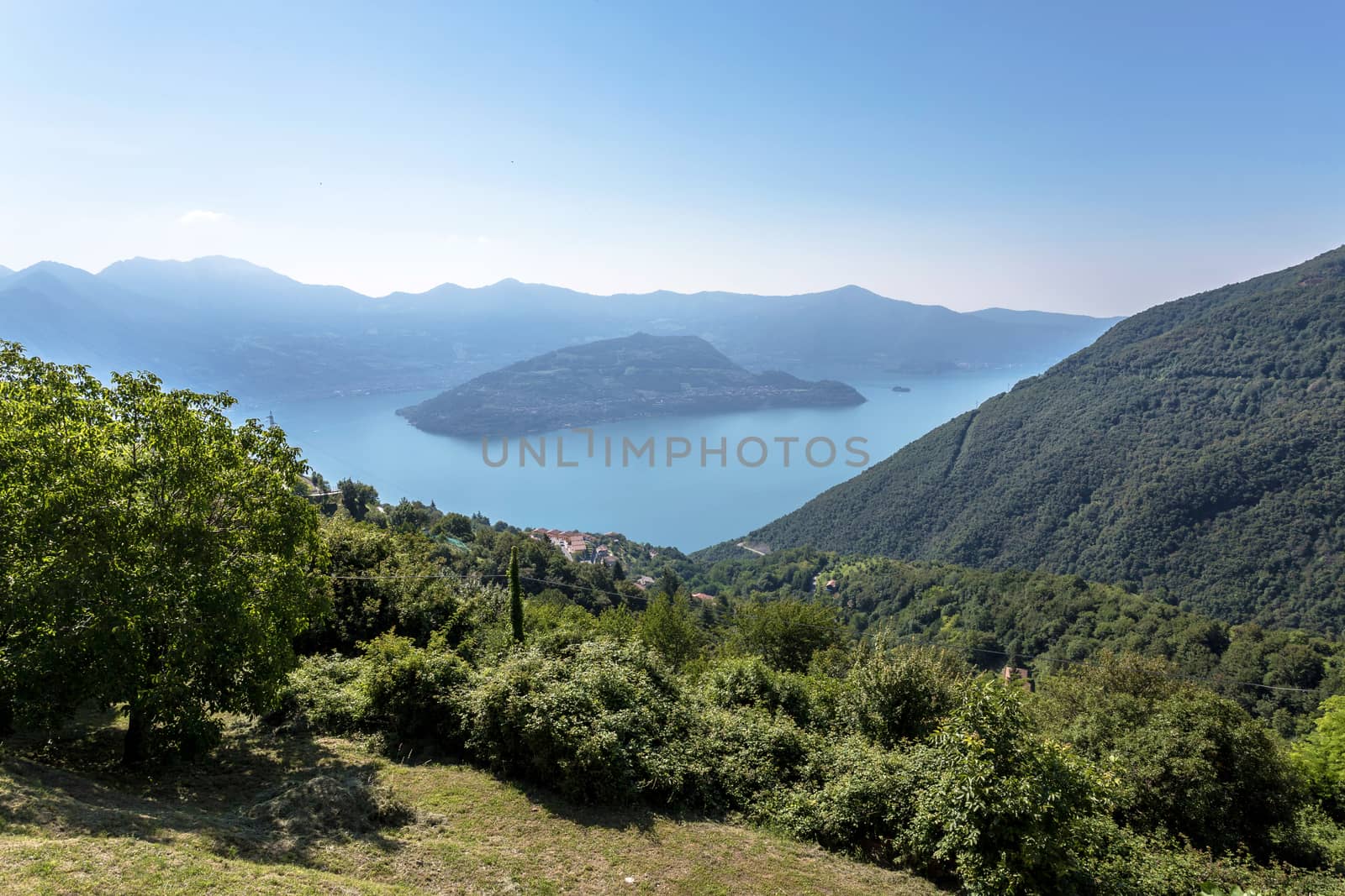 Aerial view of Monte Isola by germanopoli