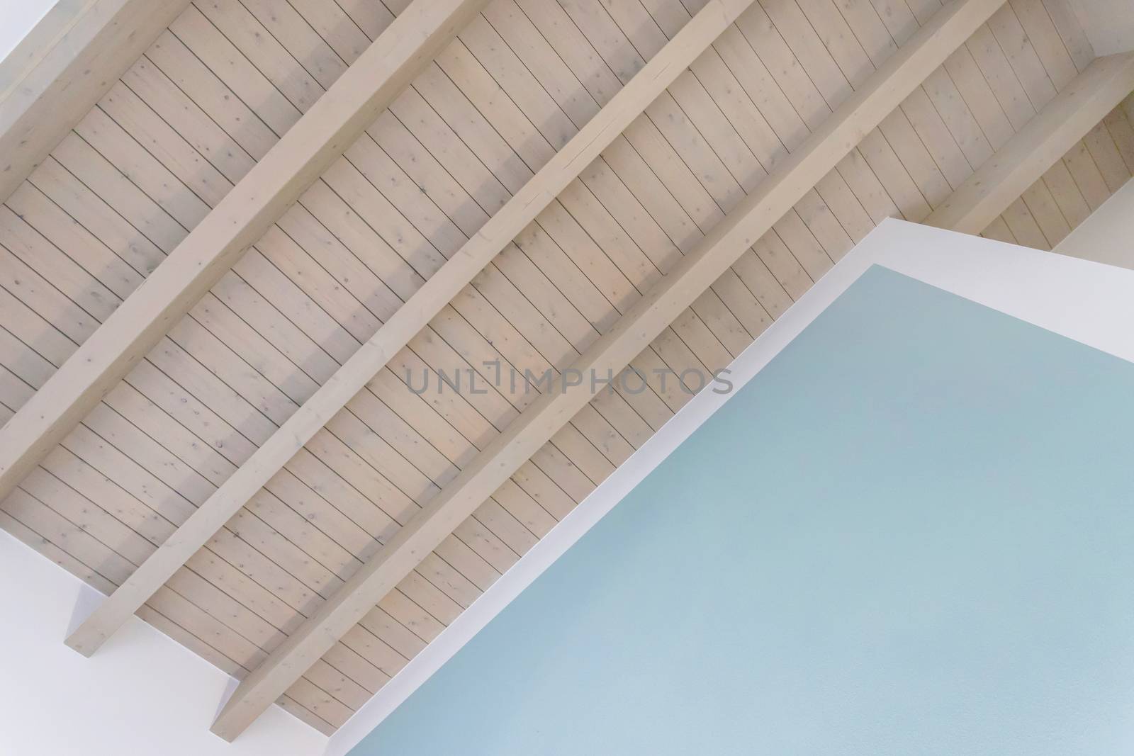 Wooden ceiling with exposed beams by germanopoli