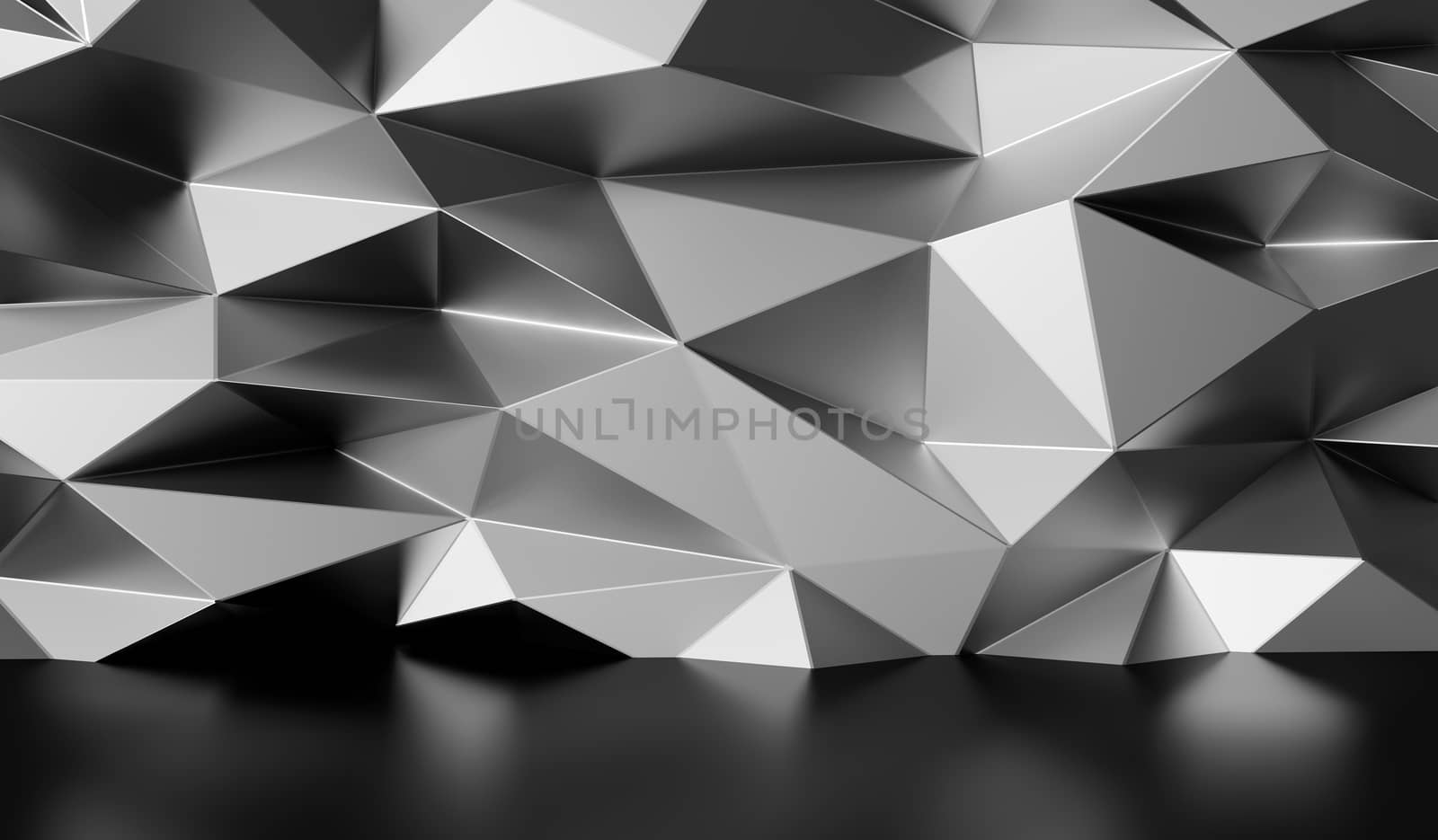 Metal wall background 3d render by Myimagine