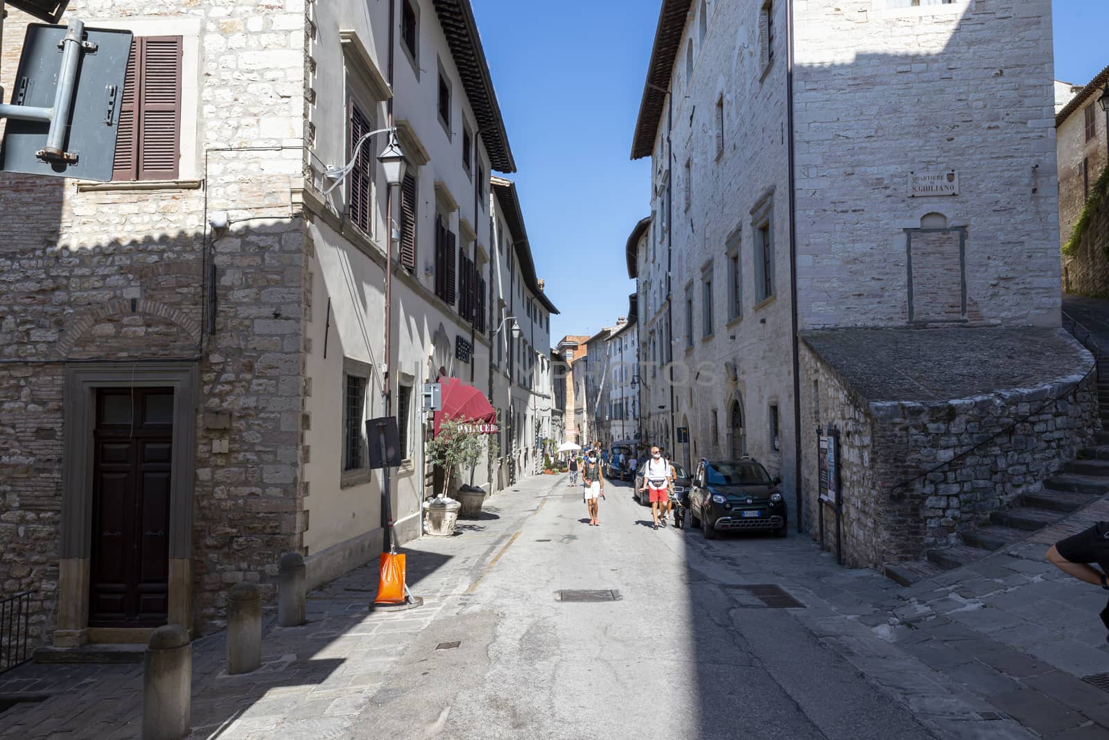 gubbio,italy august 29 2020: