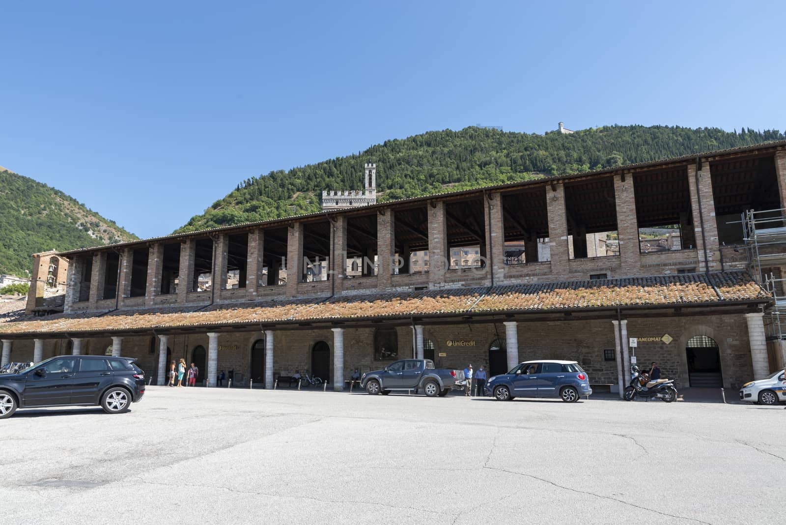 gubbio,italy august 29 2020:oratory of the town of gubbio