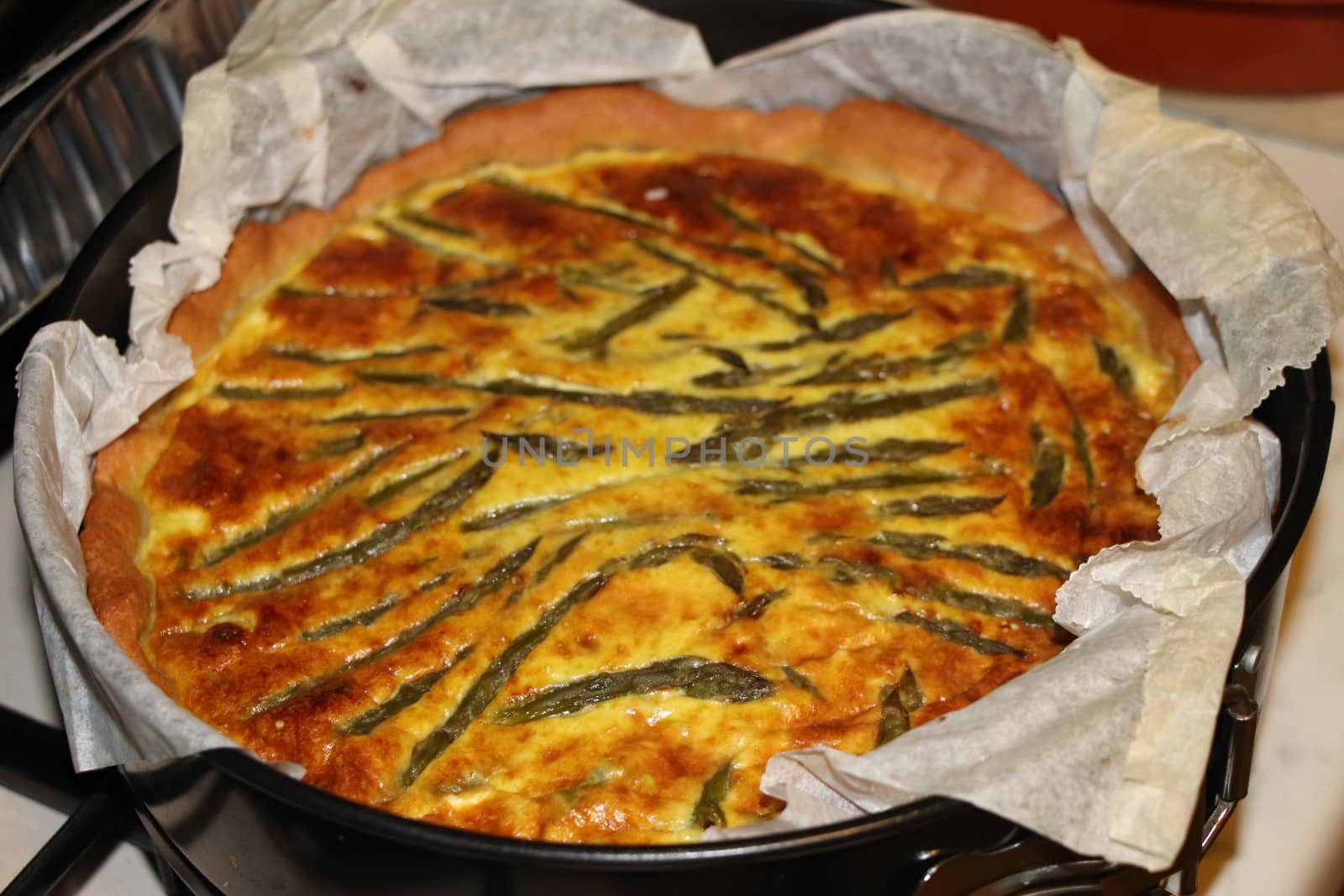 Asparagus tart pastry by marcobir