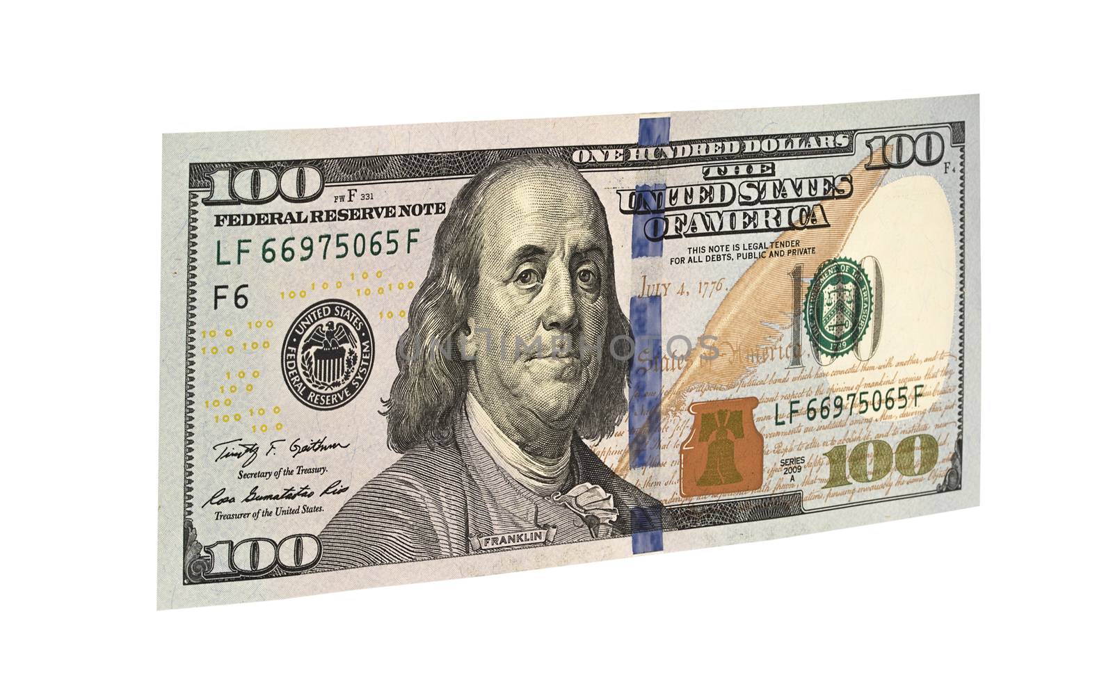 100 american dollars isolated by Visual-Content