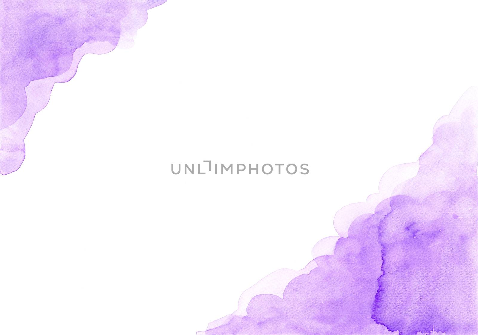 the abstract purple background in cloud concept. watercolor hand painting illustration.