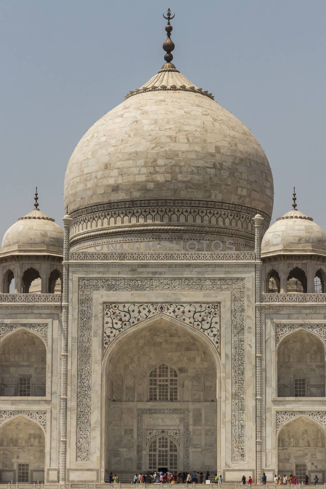 Taj Mahal. Close view of the Taj Mahal Agra, India. by Arkadij