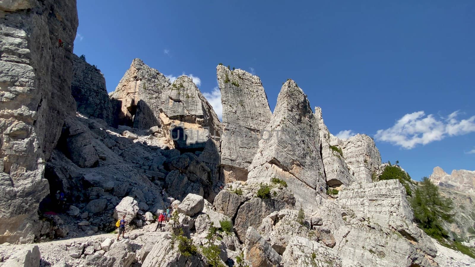 Cinque Torri, Italian Alps. Five Towers mountain peaks by jovannig