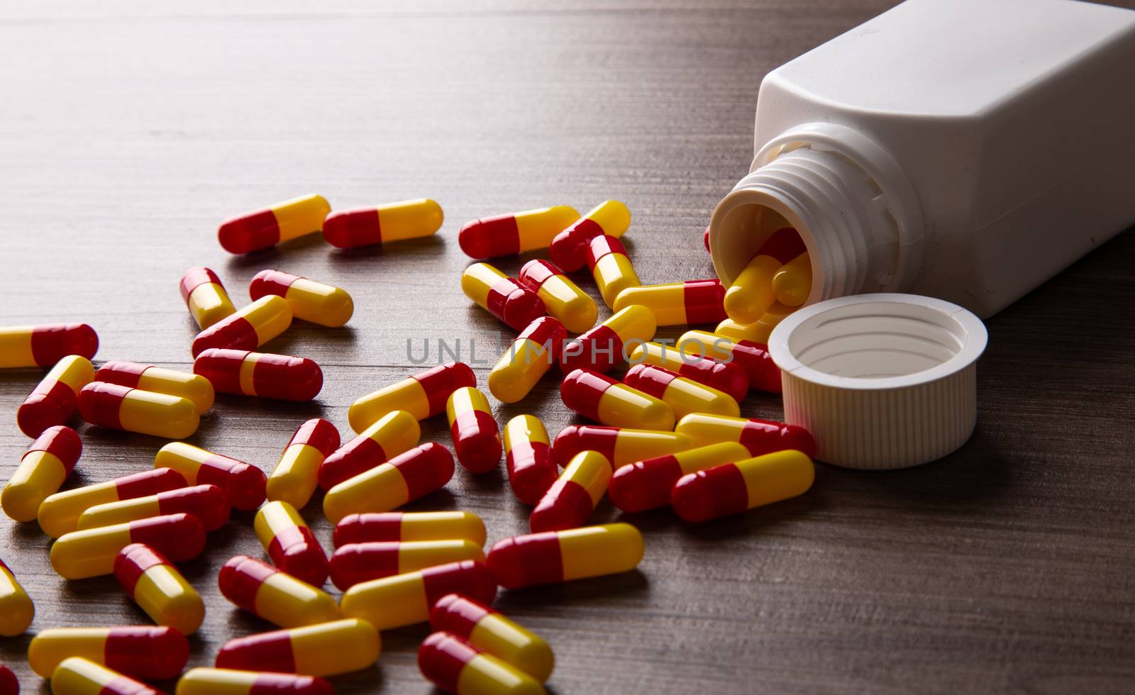 Close-up of pills, Medicine and health concept.