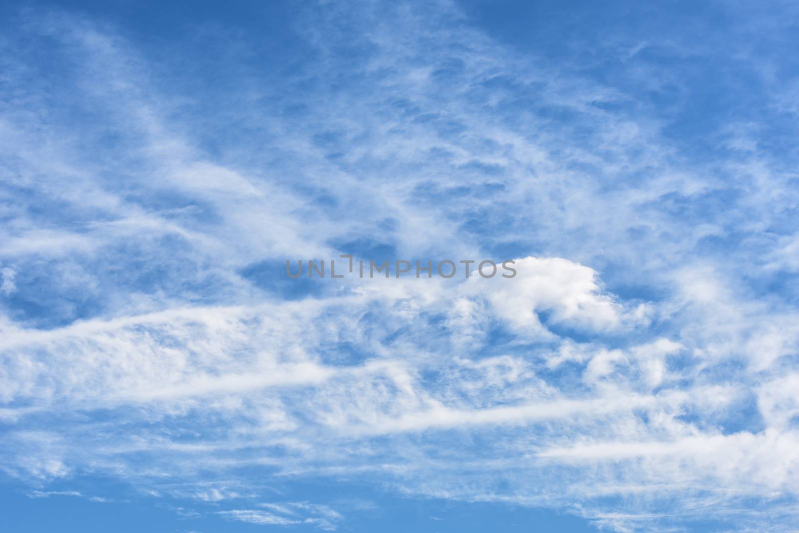 White clouds in the sky. Blue sky with white clouds