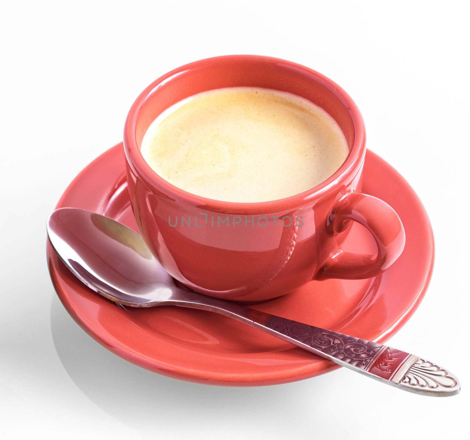 Cup of coffee. Coffee cup on white background