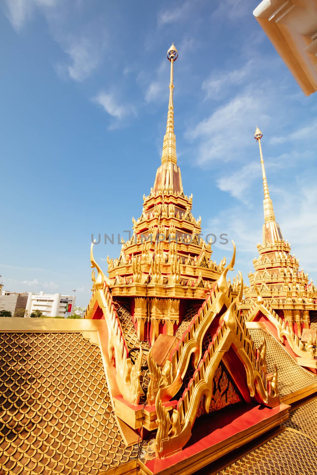 Loha Prasart Temple Bangkok Thailand by FiledIMAGE