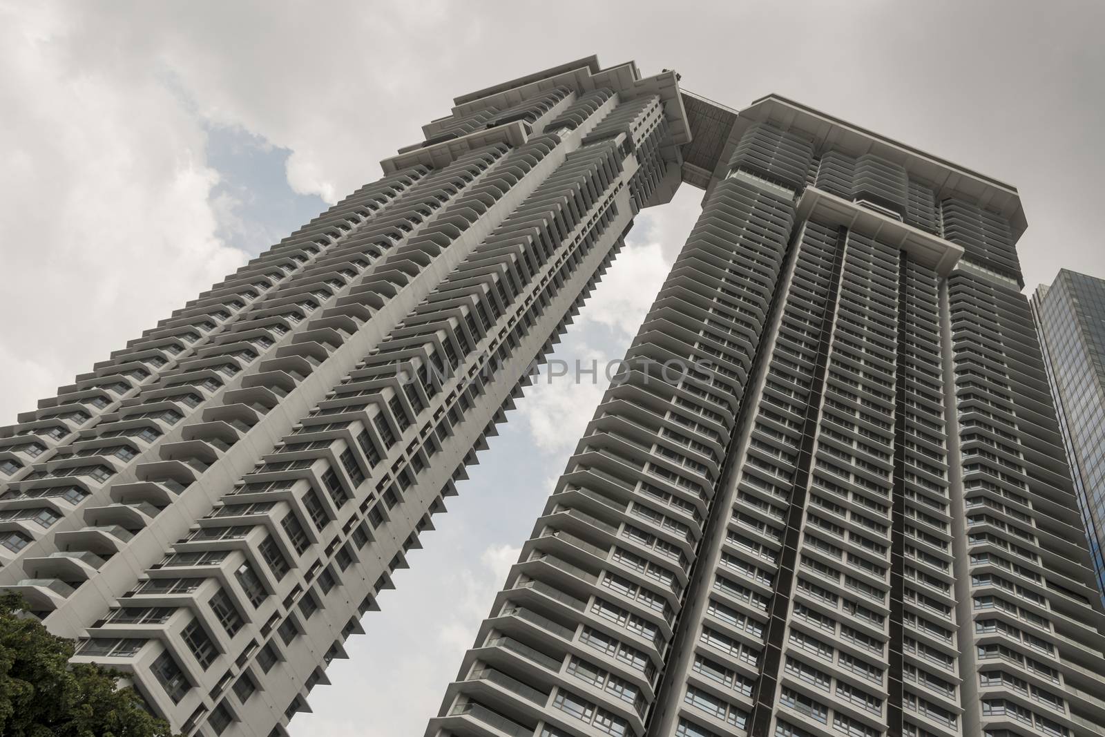 Huge skyscraper in Kuala Lumpur, Malaysia. by Arkadij