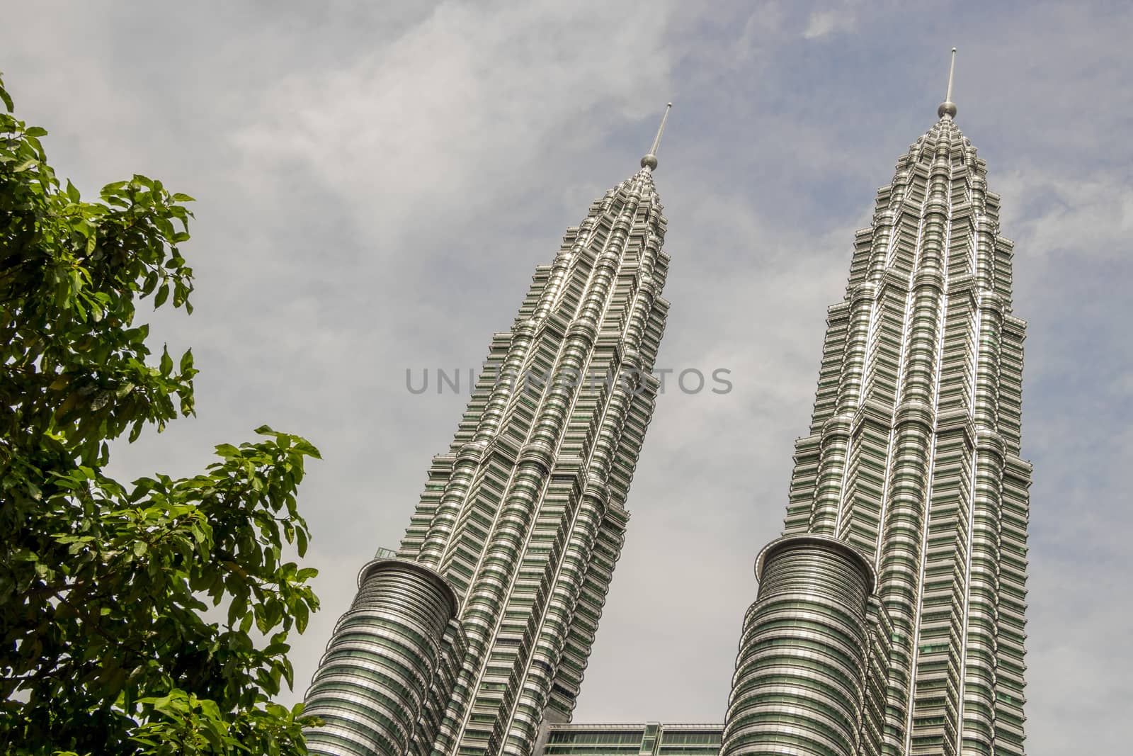 Amazing Petronas Twin Towers highest skyscrapers in Kuala Lumpur, Malaysia.