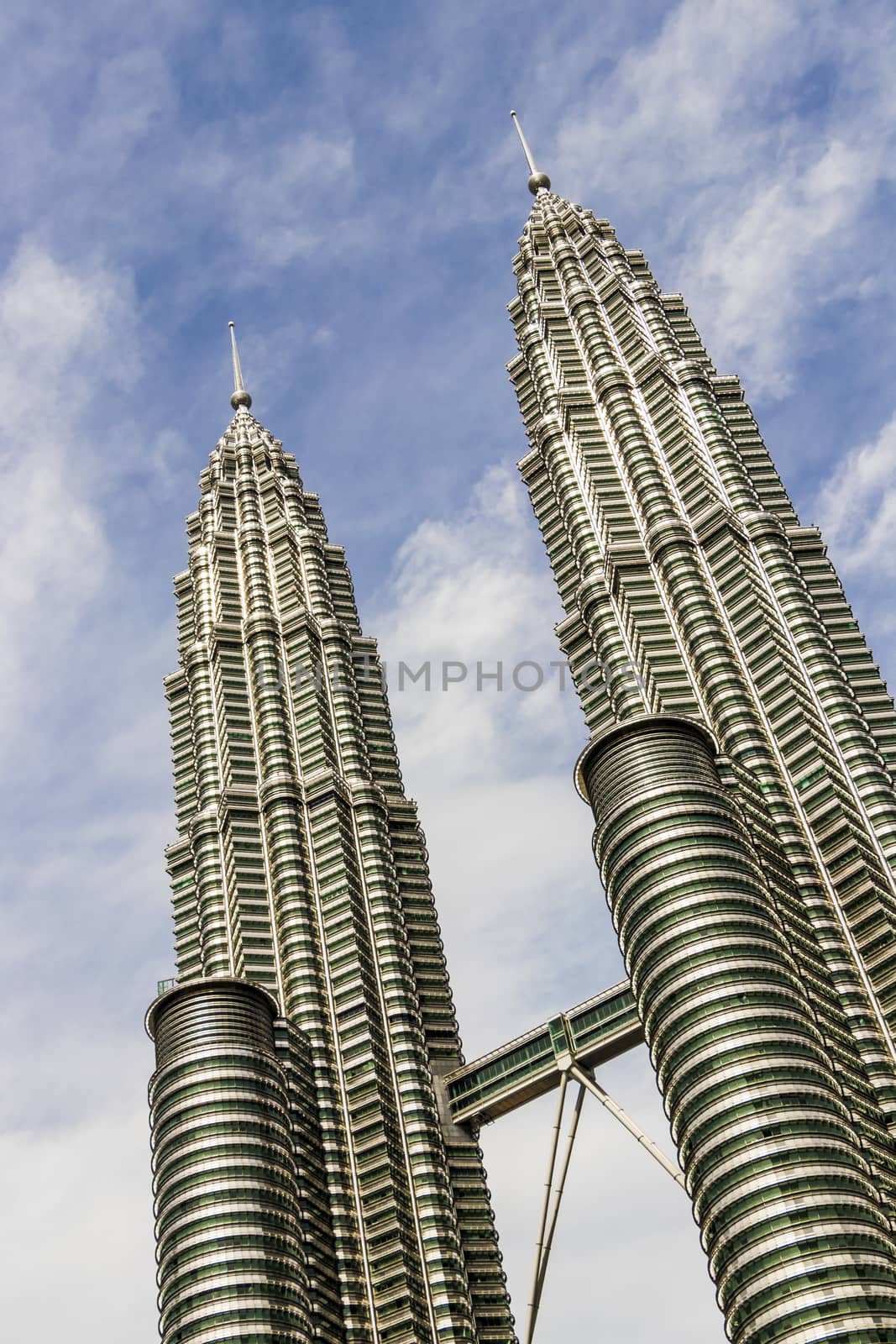 Petronas Twin Towers in Kuala Lumpur, Malaysia. by Arkadij