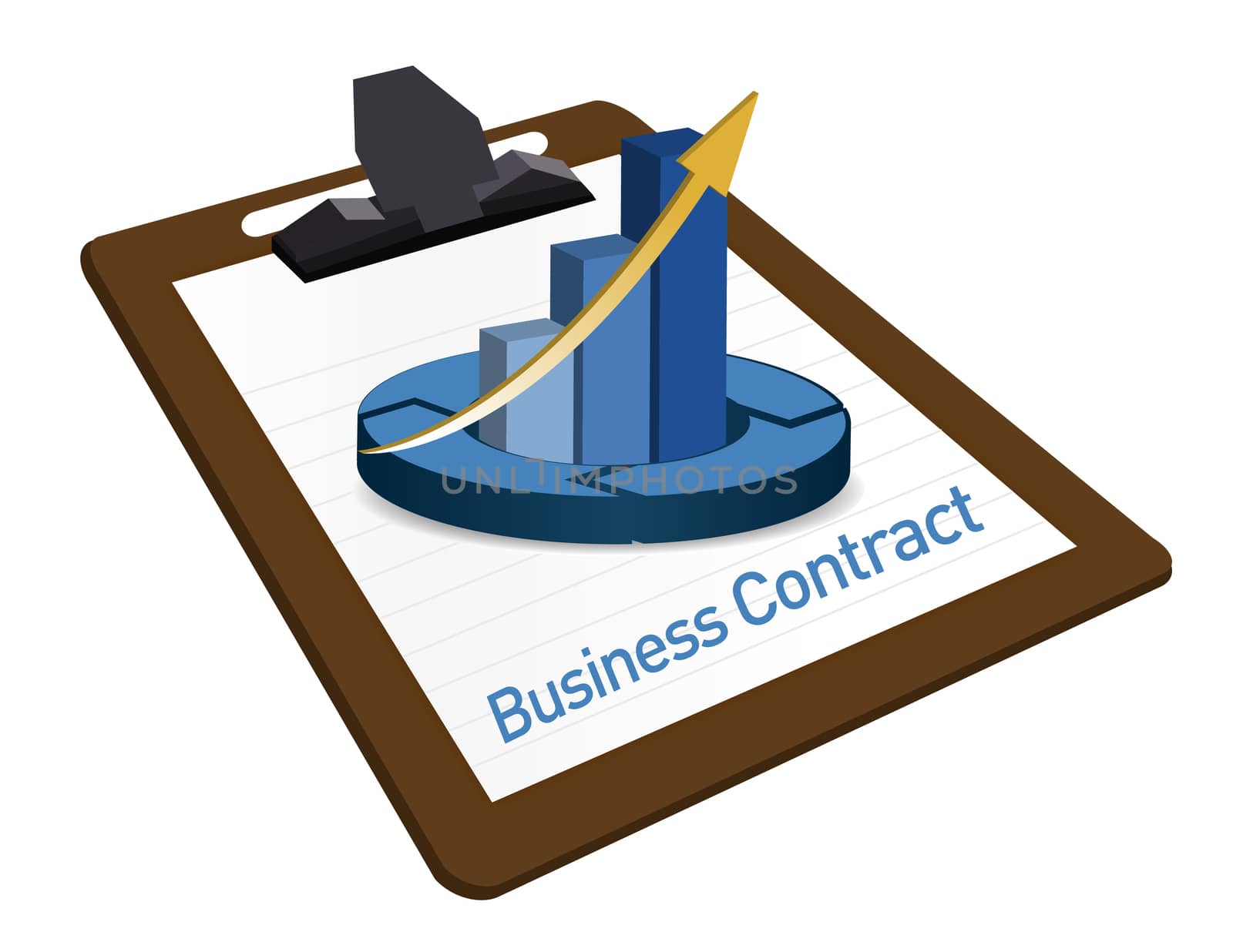 Business Contract documentation illustration by alexmillos